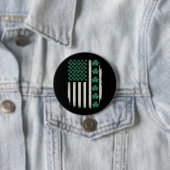 US American Flag Kleeblatts St Patricks Day Americ Button (Beispiel)