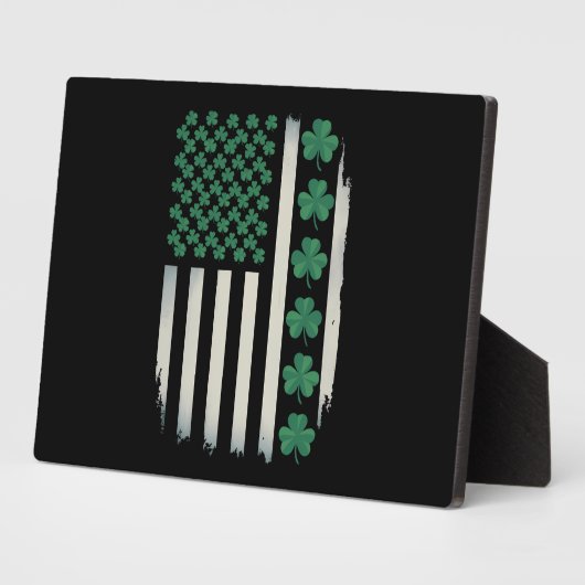 US American Flag Kleeblatts St Patricks Day Americ Fotoplatte (Seite)