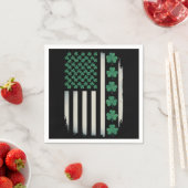 US American Flag Kleeblatts St Patricks Day Americ Serviette (Beispiel)