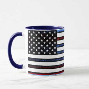 US American Flag Patriotic Red White Blue Tasse