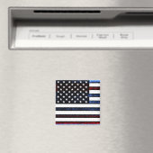 US American Flag Patriotismus Postage Magnet (In Situ (Geschirrspüler))