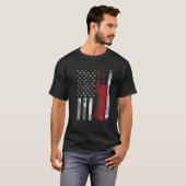 US American Flag Semi Truck Driver 18 Wheeler Truc T-Shirt (Vorne ganz)