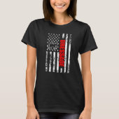US American Flag Sports Patriotic Dressage Premium T-Shirt (Vorderseite)