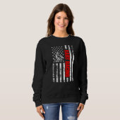 US American Flag Sports Patriotic Go Kart Racing P Sweatshirt (Vorne ganz)