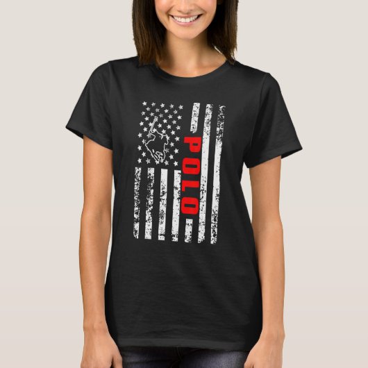 US American Flag Sports Patriotic Polo (Vorderseite)