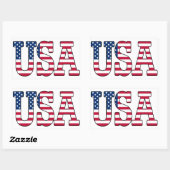US American Flag Sticker (Blatt)