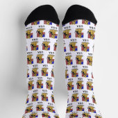 US American Flag Welsh Terrier Dog - Niedlich Socken (Oben)