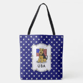 US American Flag Welsh Terrier Dog - Niedlich Tasche (Vorderseite)
