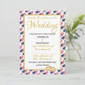 US-AMERIKA Christliche Schrift Custom Wedding Einladung (Stehend Vorderseite)