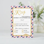 US-AMERIKA Christliche Schrift Custom Wedding RSVP Karte (Stehend Vorderseite)