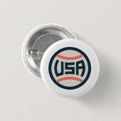 US-amerikanische Baseballmannschaft Button (Vorne & Hinten)