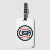 US-amerikanische Baseballmannschaft Gepäckanhänger (Vorderseite Vertikal)