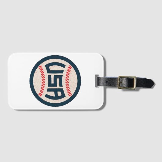 US-amerikanische Baseballmannschaft Gepäckanhänger (Vorderseite (Horizontal))