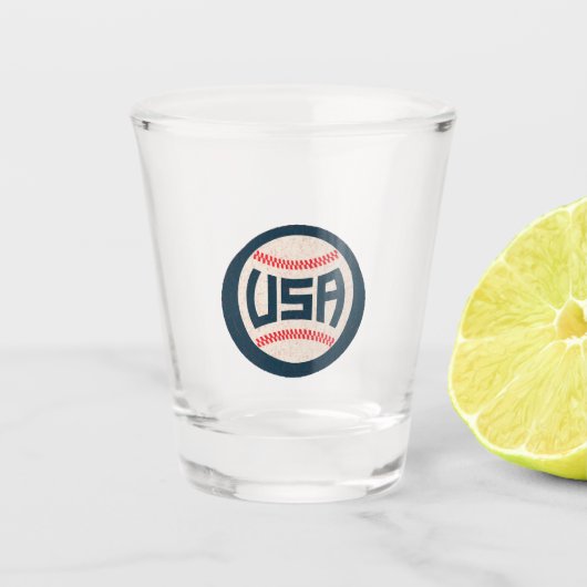 US-amerikanische Baseballnationalmannschaft Schnapsglas (Vorderseite)