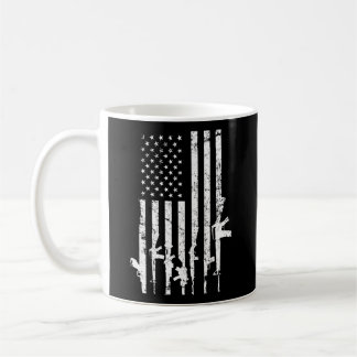 US-amerikanische Flag Guns Pro Gun 2nd admin auf d Kaffeetasse