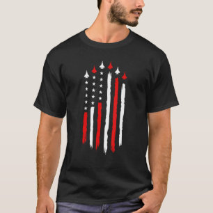 US-amerikanische Flag Jet-Flugzeug 4. Juli T-Shirt