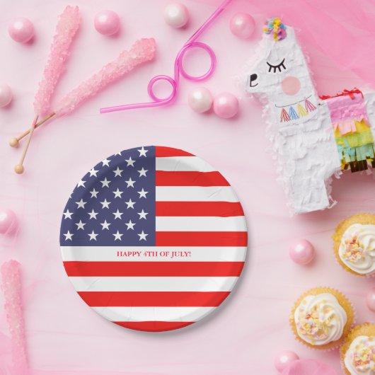US-amerikanische Flagge 4. Juli Papier Party Telle Pappteller (Party)