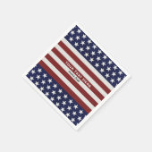 US-amerikanische Flagge 4. Juli Personalisierte Cu Serviette (Ecke)