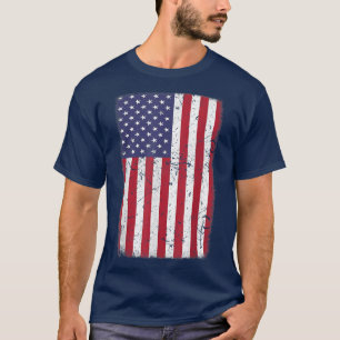 US-amerikanische Flagge 4. Juli Red White Star T-Shirt