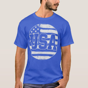 US-amerikanische Flagge 4. Juli Vintag T-Shirt