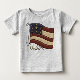 US-amerikanische Flagge Baby T-shirt