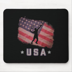 US-amerikanische Flagge Badminton Team US Flagge Mousepad