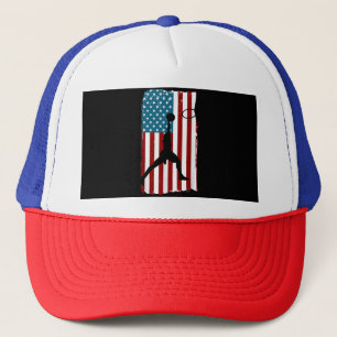 US-amerikanische Flagge Basketball Patriotischer A Truckerkappe