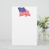 US/amerikanische Flagge Briefpapier (Stehend Vorderseite)