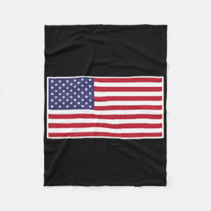US-amerikanische Flagge Cool Patriotische US-Flagg Fleecedecke