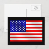 US-amerikanische Flagge der USA Postkarte (Vorne/Hinten)