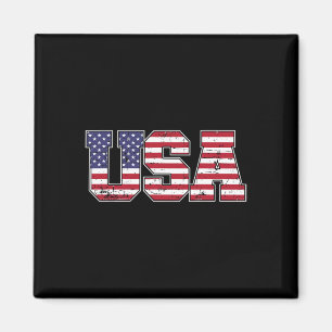 Us-amerikanische Flagge für den Unabhängigkeitstag Magnet