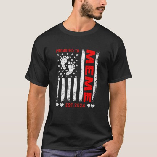 US-amerikanische Flagge für Meme 2024 Moth T-Shirt (Vorderseite)