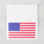 US-amerikanische Flagge Geflochtene Platzkarte (Außenseite Aufgefaltet)