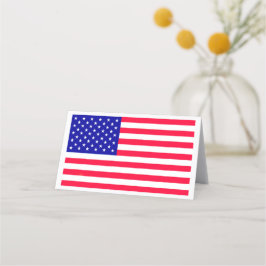 US-amerikanische Flagge Geflochtene Platzkarte