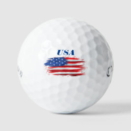 US-amerikanische Flagge Golfball