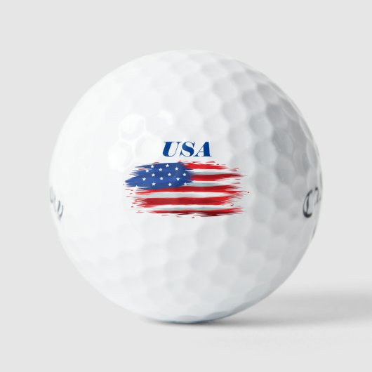 US-amerikanische Flagge Golfball (Vorderseite)