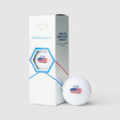 US-amerikanische Flagge Golfball (Verpackung)