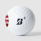US-amerikanische Flagge Golfball (Logo)