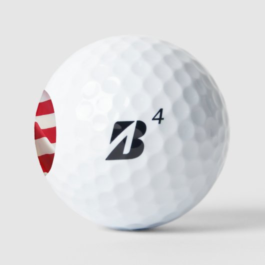 US-amerikanische Flagge Golfball (Logo)