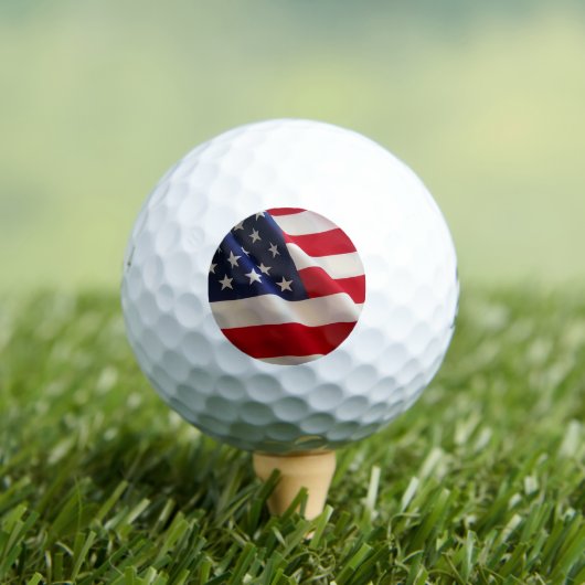 US-amerikanische Flagge Golfball (Insitu T-Shirt)