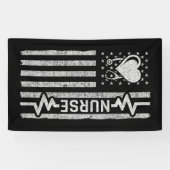 US-amerikanische Flagge Hero Herzkrankenaufwertung Banner (Horizontal)