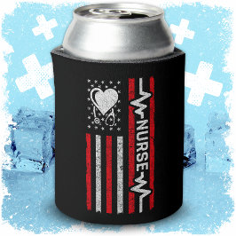 US-amerikanische Flagge Hero Herzkrankenaufwertung Dosenkühler
