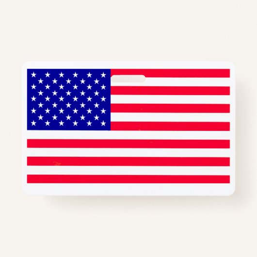 US-amerikanische Flagge Horizontales Abzeichen Ausweis (Vorderseite)