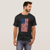 US-amerikanische Flagge in Notlage T-Shirt (Vorne ganz)