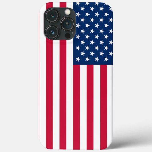 US-amerikanische Flagge iPhone Case (Rückseite)