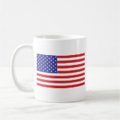 US-amerikanische Flagge Kaffeetasse (Links)