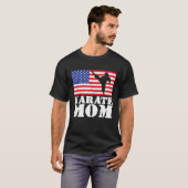 US-amerikanische Flagge Karate Mama Frauen für T-Shirt (Vorne ganz)