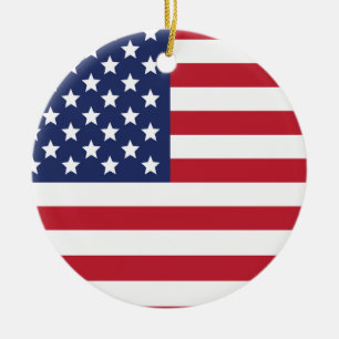 US-amerikanische Flagge Keramik Ornament