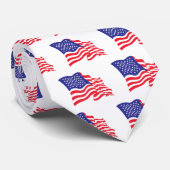 US/amerikanische Flagge Krawatte (Gerollt)