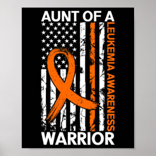 US-amerikanische Flagge Leukämie Aufklärungsmonat Poster